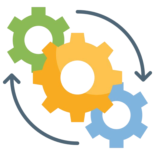 Gears icon representing management systems