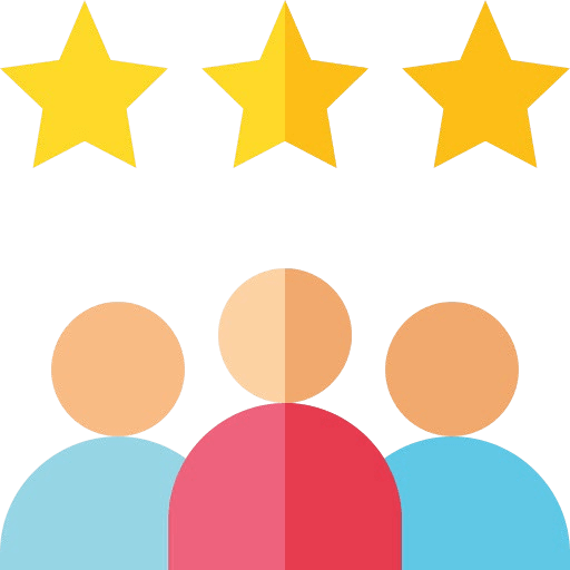 People with stars icon representing clients